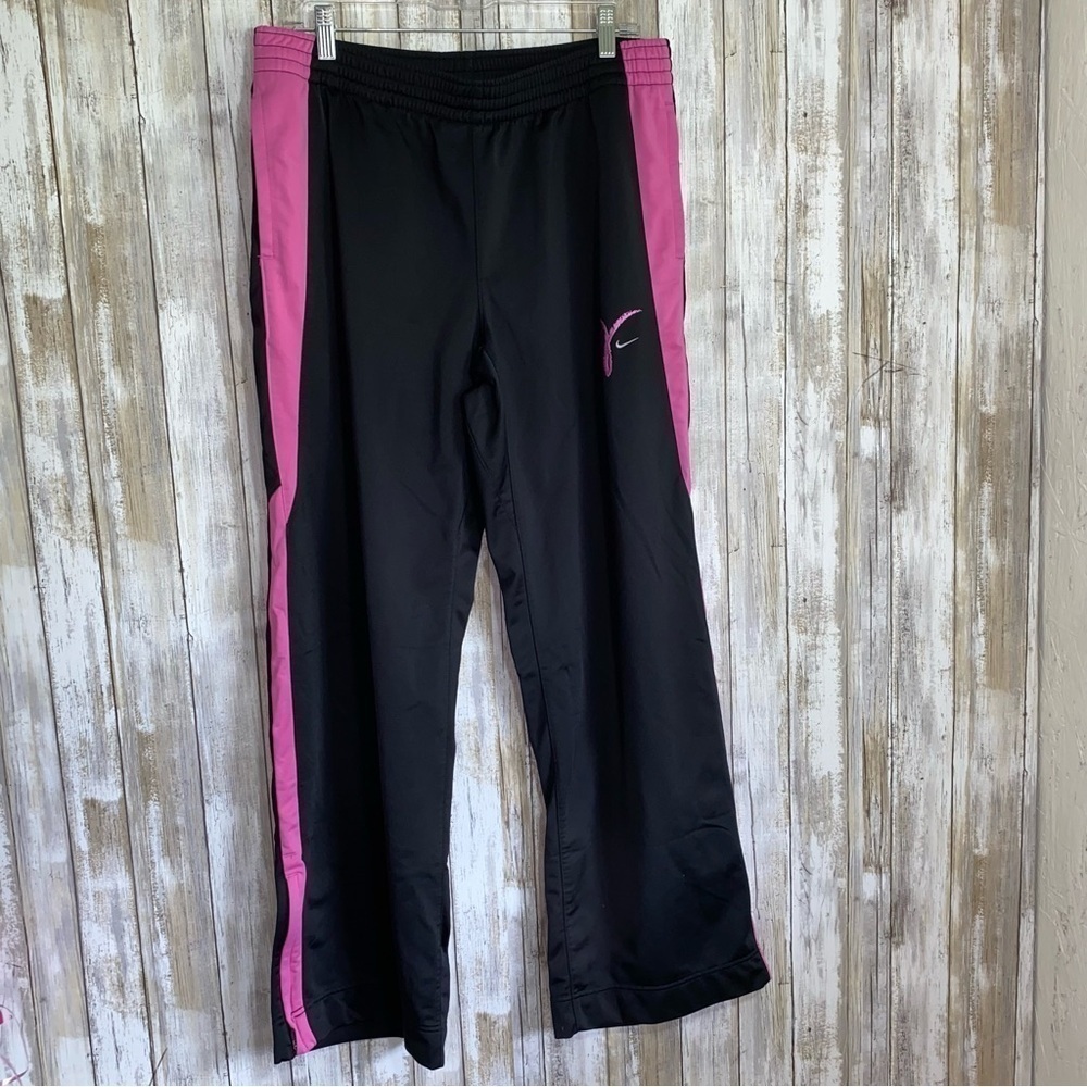 Nike Black & Pink Track Pants